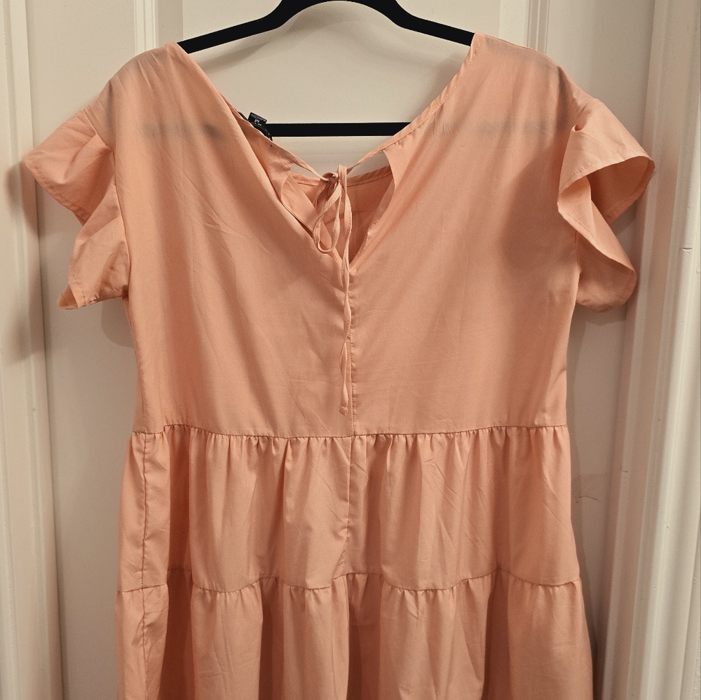 Blush pink baby doll dress, medium